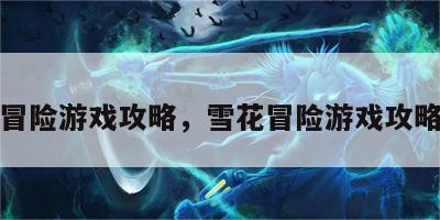 雪花冒险游戏攻略，雪花冒险游戏攻略视频