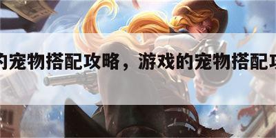 游戏的宠物搭配攻略，游戏的宠物搭配攻略大全
