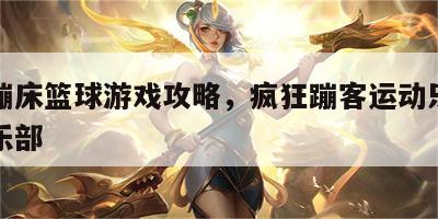 疯狂蹦床篮球游戏攻略，疯狂蹦客运动乐园蹦床俱乐部