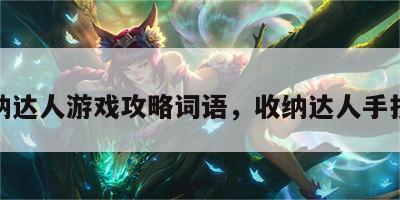 收纳达人游戏攻略词语，收纳达人手抄报