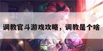 调教官斗游戏攻略，调教是个啥