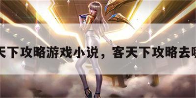 客天下攻略游戏小说，客天下攻略去哪儿