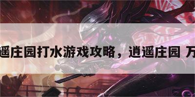 逍遥庄园打水游戏攻略，逍遥庄园 万豪