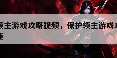 保护领主游戏攻略视频，保护领主游戏攻略视频全集