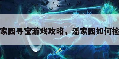 潘家园寻宝游戏攻略，潘家园如何捡漏