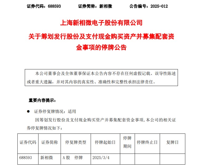 这家A股公司宣布，重大资产重组，今起继续停牌！