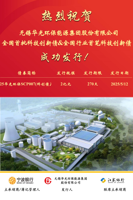 全国首批！宁波银行助力华光环能成功发行科技创新债券