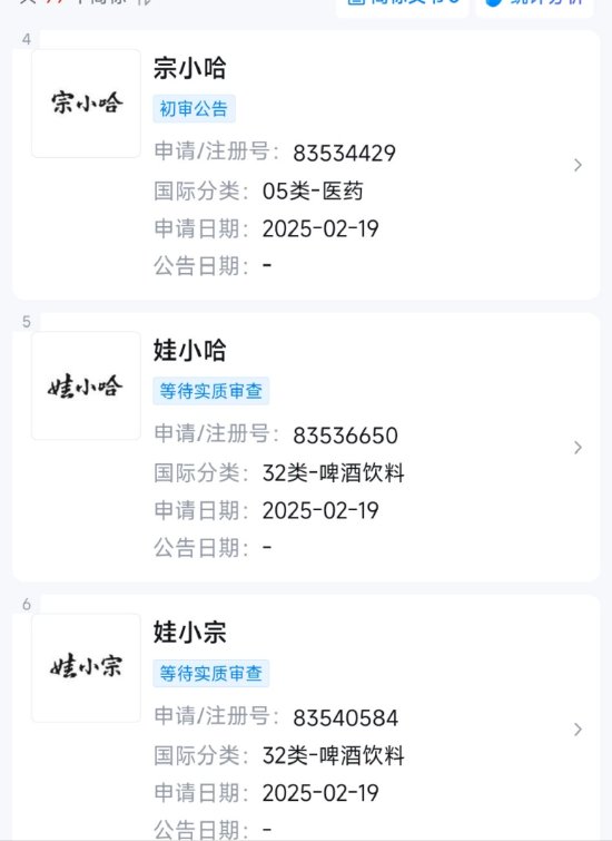 娃哈哈称商标转让仍不确定，近期或将推出全新自有品牌“娃小宗”