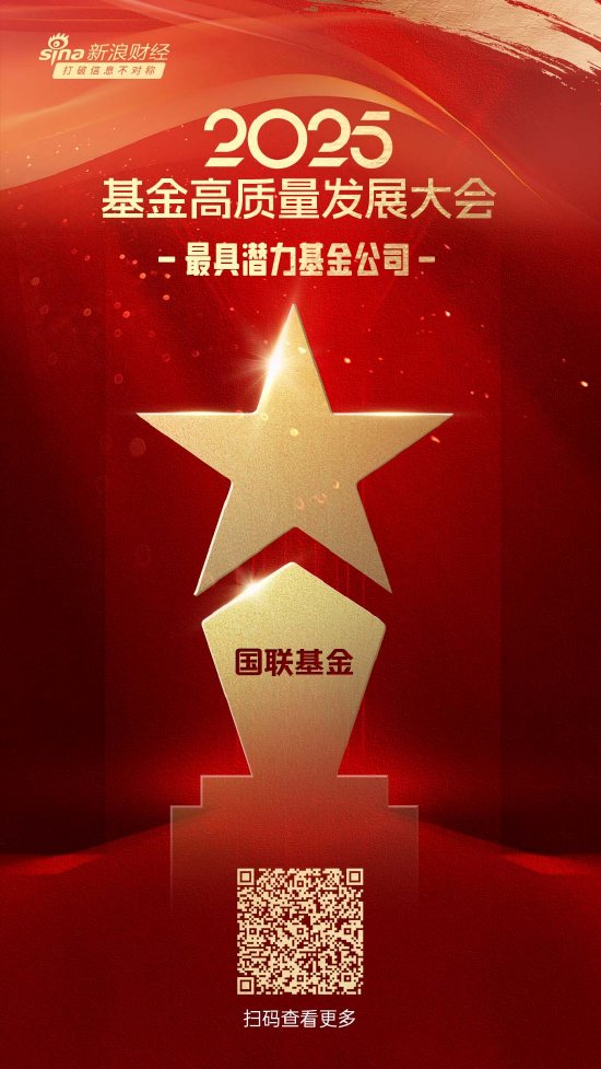 2025微博财经大V荣誉榜：国联基金获得最具潜力基金公司荣誉
